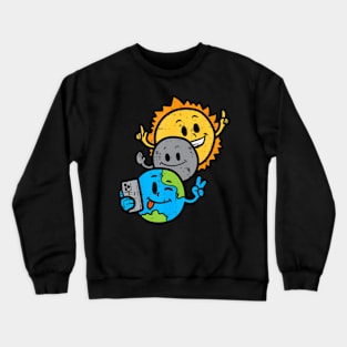 Slefie Eh Moon Sun ny Total Solar Eclipse 2024 s Crewneck Sweatshirt